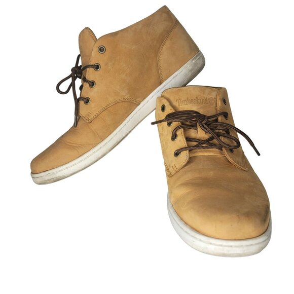 Timberland Men's Chukka Boots Size 12M Brown Leather Casual & Durable - Picture 2 of 11